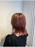 くびれヘア/ぴんくブラウン