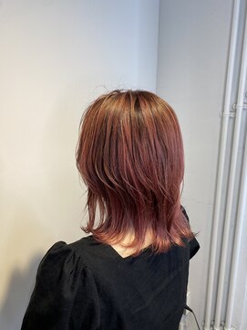 アンサム 下北沢店(UNSOME) くびれヘア/ぴんくブラウン