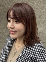 サル(saru)&nbsp;#顔周りレイヤー × #切りっぱなしボブ