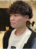 MEN’S HAIRブルーブラックシャドウパーマ