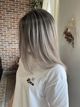 空 バレイヤージュ/シャドウルーツ/ホワイトベージュ