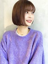 アンク(ank)&nbsp;小顔ボブ/ラベンダーグレージュ/肩上ボブ/まとまるボブ/20代30代