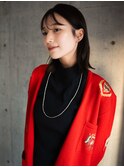 髪質改善縮毛矯正×切りっぱなし外ハネボブ
