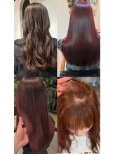 ワンカラーで作るボルドーカラー、ワインレッドカラーならお任せください◎