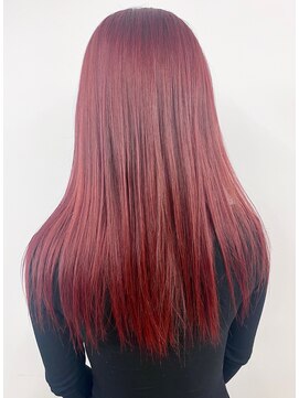 ラウンジ モリオ イケブクロ(Lounge MORIO Ikebukuro) 【morio池袋】ブリーチなしダブルカラー レッド