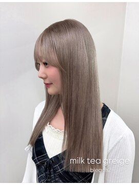 ベレーザ 渋谷(BELEZA) 17169ゆるふわミディアムレイヤーホワイトブロンドミルクティー