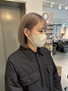 アヴァンスアンス 広島袋町店(AVANCE.ens) ホワイトベージュ/ボブ