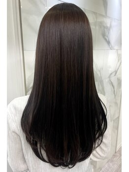 ルヴェール 茜部店(LeVert)の写真/【岐阜/茜部】自分史上最高の艶髪に 。ピンとしすぎない自然で柔らかなナチュラルストレートを体感して☆