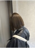 オリーブベージュ/バレイヤージュ/ケアブリーチ/似合わせカット