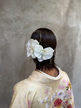 クレエ ヘアー デザイン(creer hair design) アップスタイルヘアセットヘアアレンジ春ヘアーハーフアップ