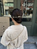 マーシュ(marshu) 綺麗め上品な結婚式お呼ばれヘア!