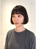 ボブモード×夏カラー切りっぱなしボブ◎20代30代韓国風