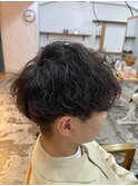 波巻きパーマ