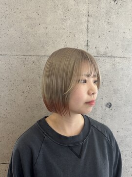 ライフ 本店(LIFE) 切りっぱなしエンドカラー