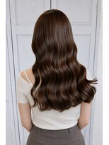 アンドットエス 銀座(and.S)&nbsp;艶感ショコラブラウン × 韓国風ウェーブロング