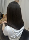 乾かすだけでまとまる艶密度ストレートミディ