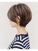 シルキーカット/耳掛けできる大人可愛い丸みショート