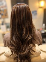 ナゴミ(NAGOMI) 30代/40代/50代/ハイライトロングレイヤー/ベージュ