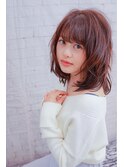 ハイナチュラルなミディアムボブ