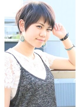 ヘアサロンエム 大宮東口(HAIR SALON M) ブルーアッシュで魅せるベビーショート