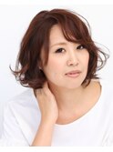ふんわり大人ボブ