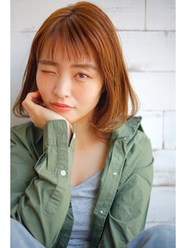 ヴァンクシー バイ ルナ(VANKCY by Luna) 大人ボブ 外ハネボブ アッシュブラウン 20代 30代 簡単 登戸 楽