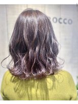 ロッコ 深谷店(ROCCO) #パープルアッシュ#ブリーチ#N.カラー