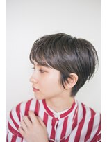 ピズム(PISM)&nbsp;耳かけマッシュイメチェンショート／フォギーベージュ