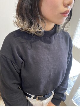 エメ 中崎町(eme) 【梅田裾カラー髪質改善 】色抜け抜群♪裾シルバーカラー