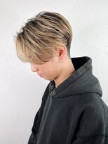 アンダーバーホワイト(_WHITE)&nbsp;センターパート コントラストカラー