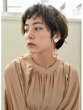 ユノ(juno) 【Lepes】ニュアンスパーママッシュショート★アッシュグレー