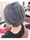 透明感抜群♪20代30代ダブルカラーブリーチグレージュアッシュ