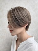 ダブルカラーで透け感を「クールショート」