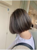 ハイライトでふわっと立体感♪地毛ハイライト