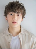 ショートウルフ×無造作スパイラル