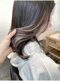 ●インナーカラー●ミルクティーベージュ