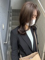 ローレンジウ(LOREN JU)&nbsp;透明感髪質改善ベージュダブルカラーミルクティーグレージュ