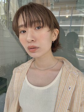 イミ(imi) ボブウルフ/ココアベージュ/似合わせカット/髪質改善[登戸]