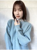 大人可愛い　小顔　外ハネ　ボブ　ミディアムボブ　表参道　青山