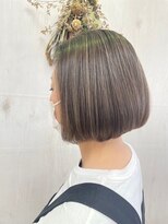プランタン(Printemps) ぱつっとボブ30代40代小顔ミディアムボブハイライトカラー
