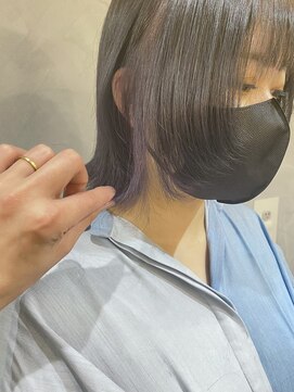 ベーシス(Basis) 【Basis福田】顔周りウルフ×ネイビー×パープル