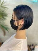 黒髪／ショートボブ