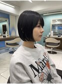 黒髪コンパクトミニボブ