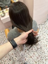 ボタン シブヤ(VOTAN SHIBUYA)&nbsp;韓国ヘア/顔まわりカット/くびれヘア/艶感カラー/ダークアッシュ