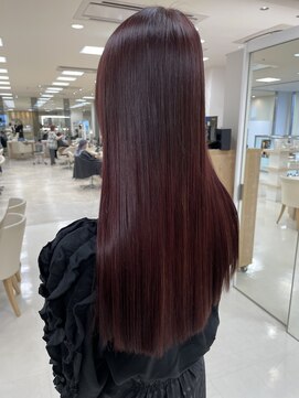 ケンジ 平塚ラスカ店(KENJE) チェリーレッド/ロング/春カラー/平塚