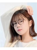 レディース 大人かわいい前髪セシルカットココアブラウン