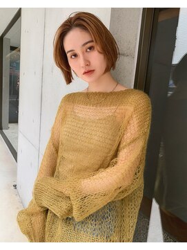 クラフト ヘア デザイン(CRAFT HAIR DESIGN) ラフスタイリング ミニボブ / アプリコットブラウンベージュ