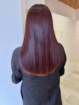 サラビューティーサイト 志免店(SARA Beauty Sight) ブリーチなし☆チェリーレッドカラー