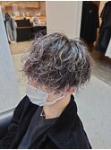 神戸　メンズ　ツイスパ　波巻　シャドウ　ハイライト　パーマ
