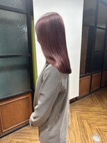 ウニレ バイ センス(unire by sense)&nbsp;【ブリーチ１回】暖色で可愛いラベンダーピンクカラー